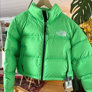The North Face Bright Green Puffer Jacket